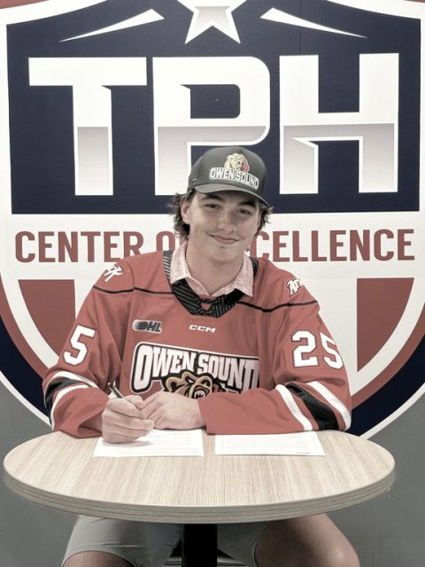 Landon Jackman signing with the OHL's Owen Sound Attack