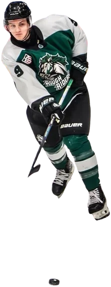Ethan Piercy playing for the Cedar Rapids RoughRiders