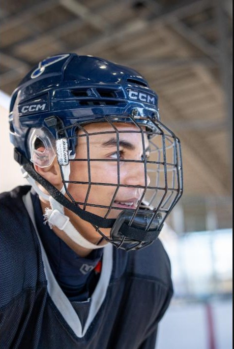 TPH St. Louis student-athlete in on-ice training