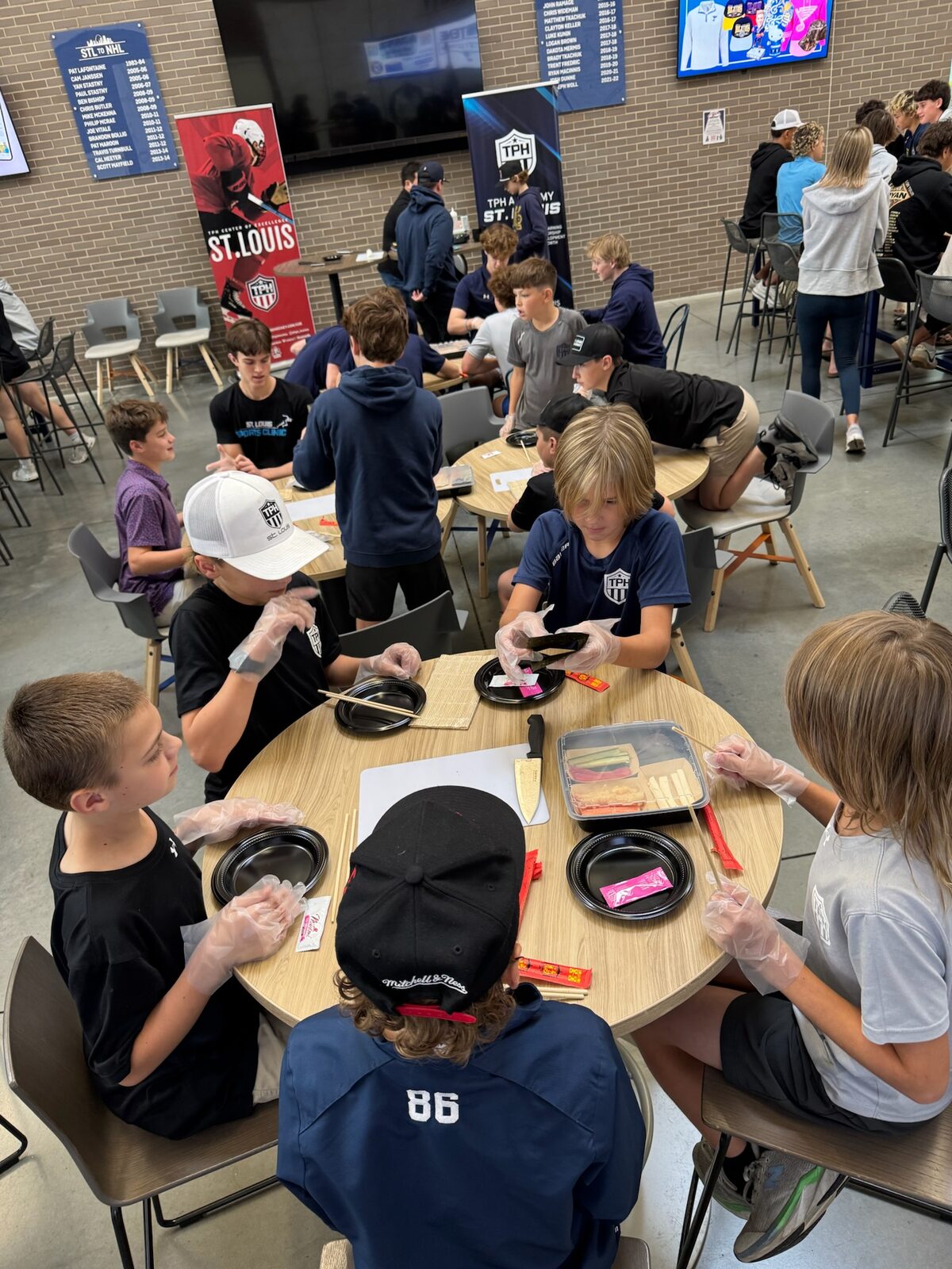 Students during the academy day