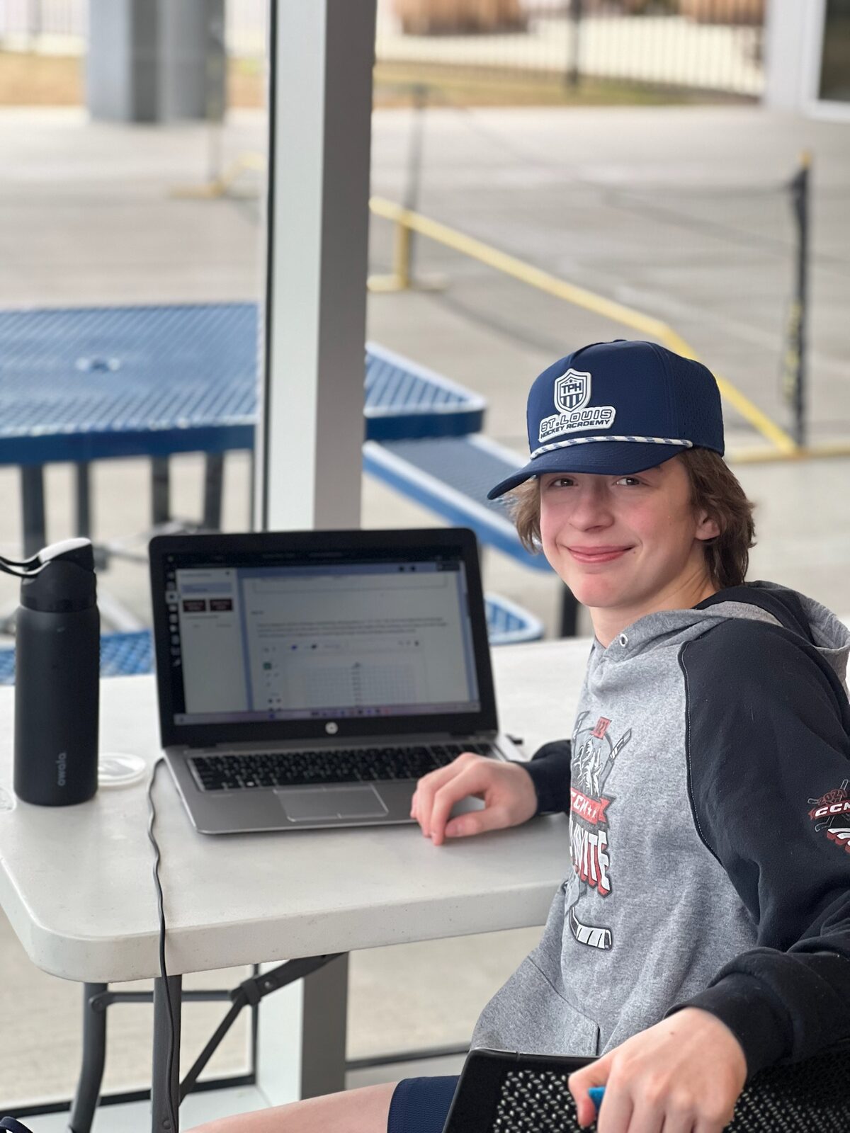 Academic coach helping a student