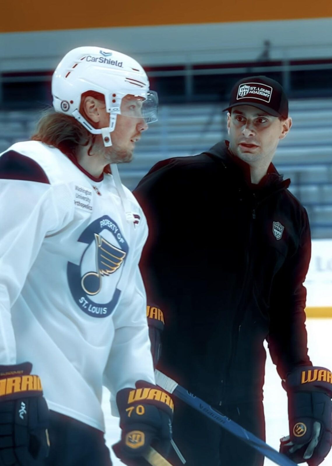 On the ice with the St. Louis Blues