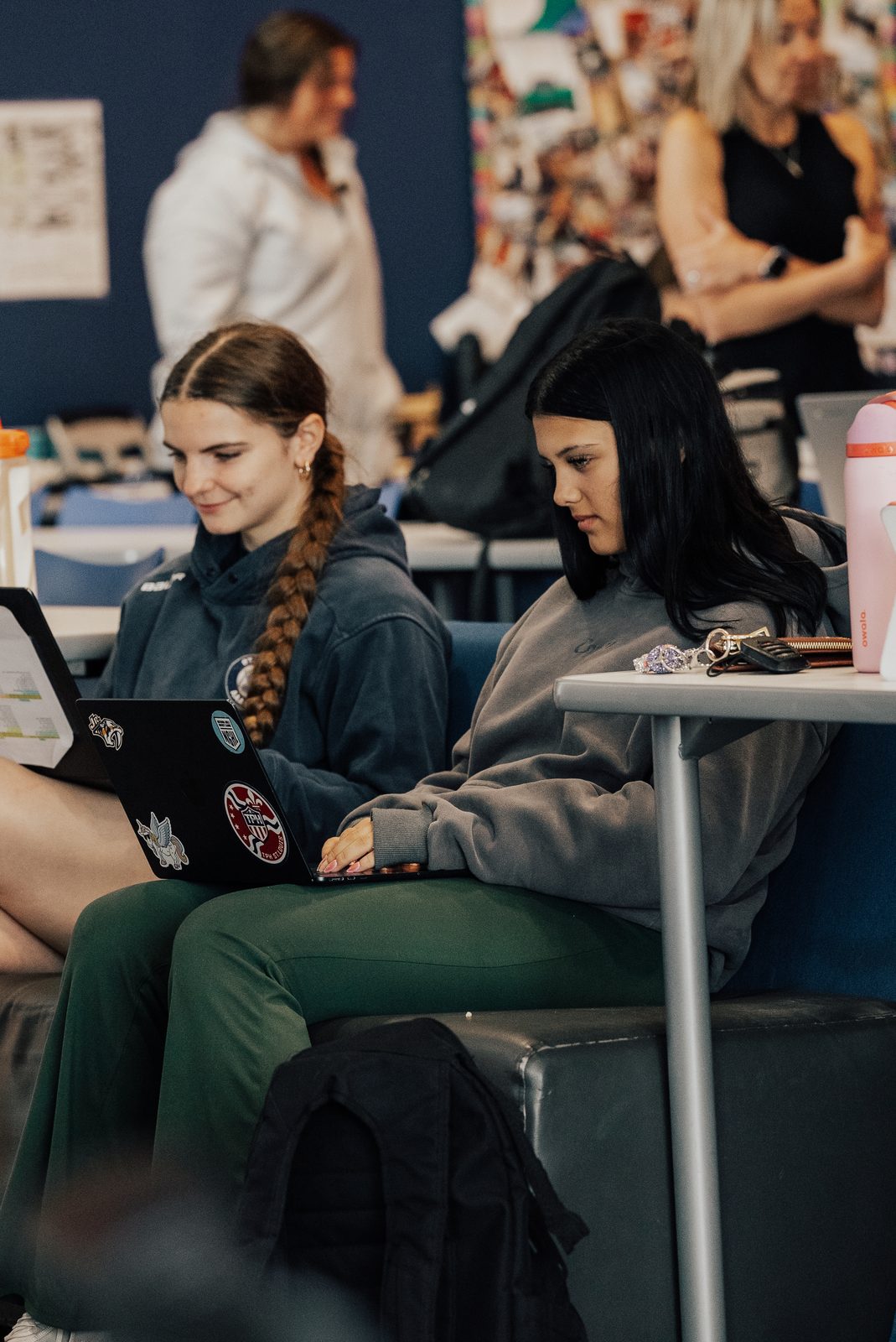 Academic staff working with students