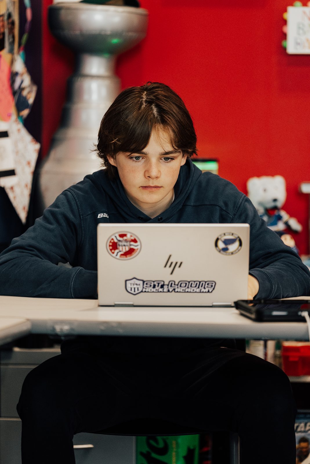 Student working on the Edmentum platform