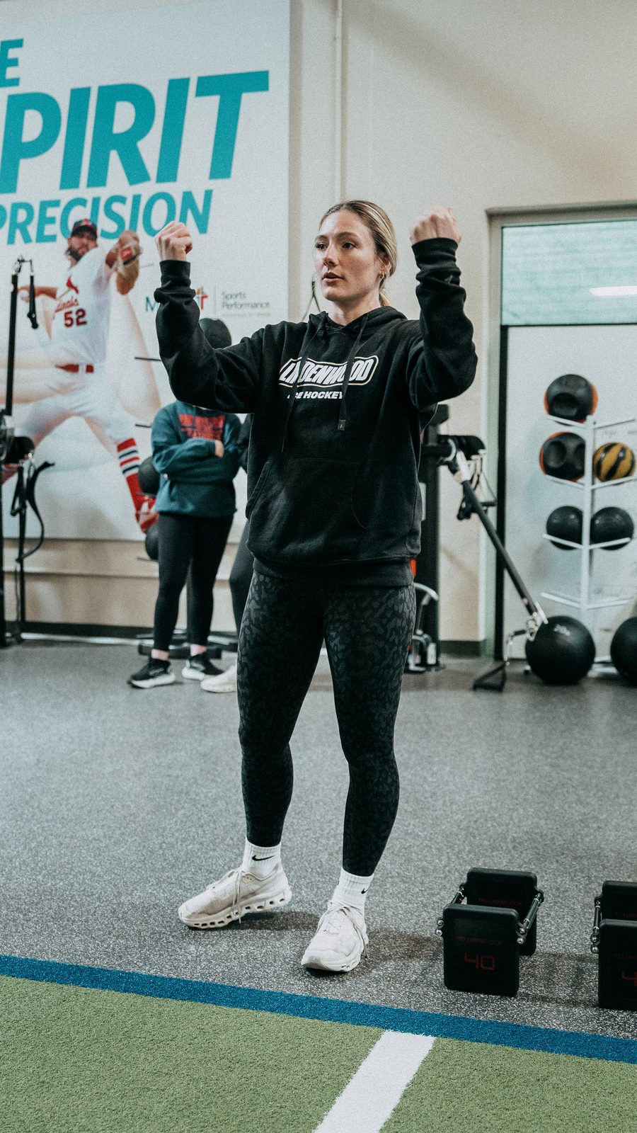 Performance coach leading a session