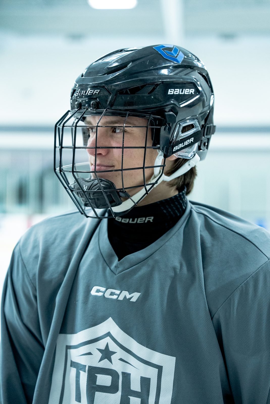 TPH player portrait on the ice