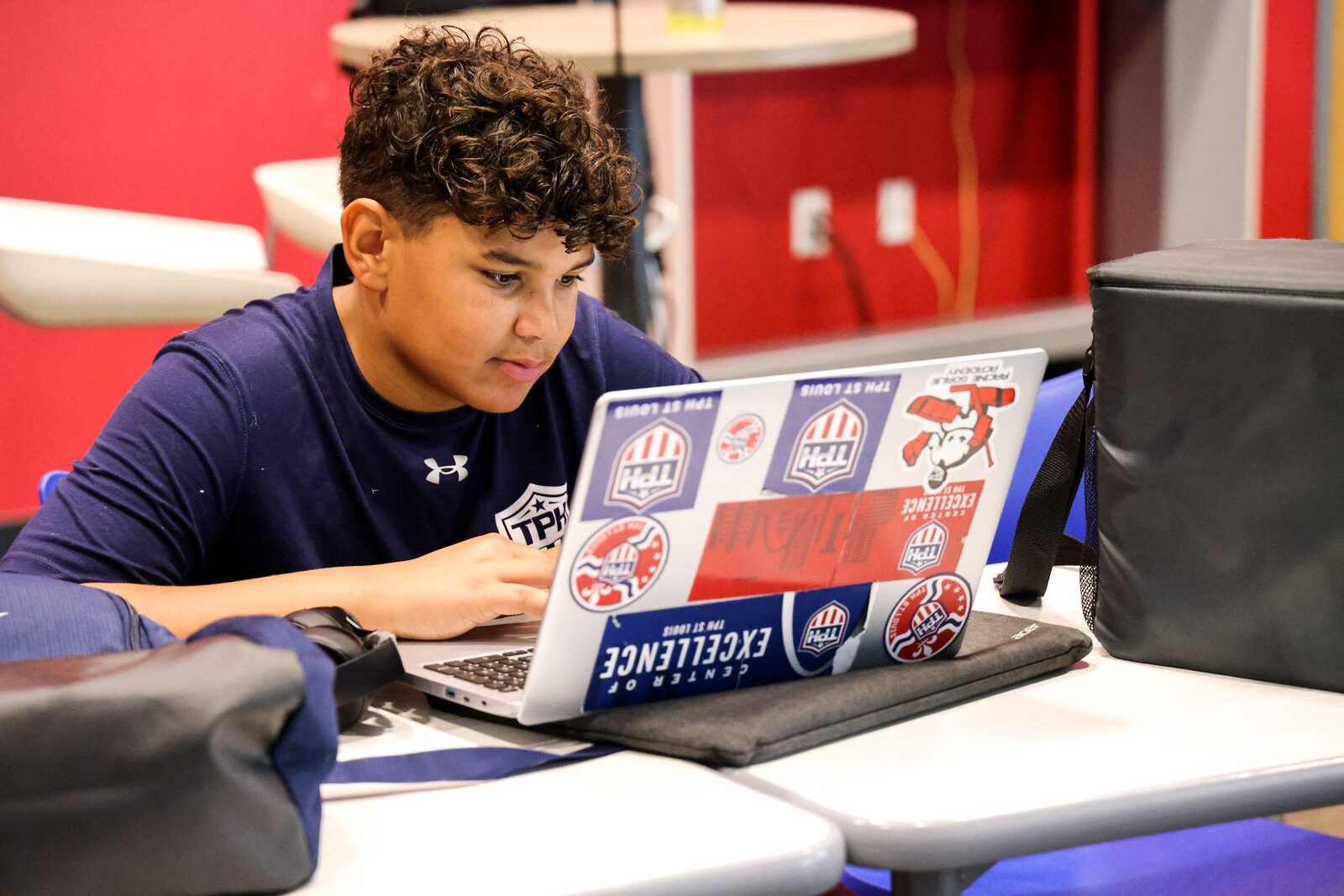 Student working on the Edmentum platform