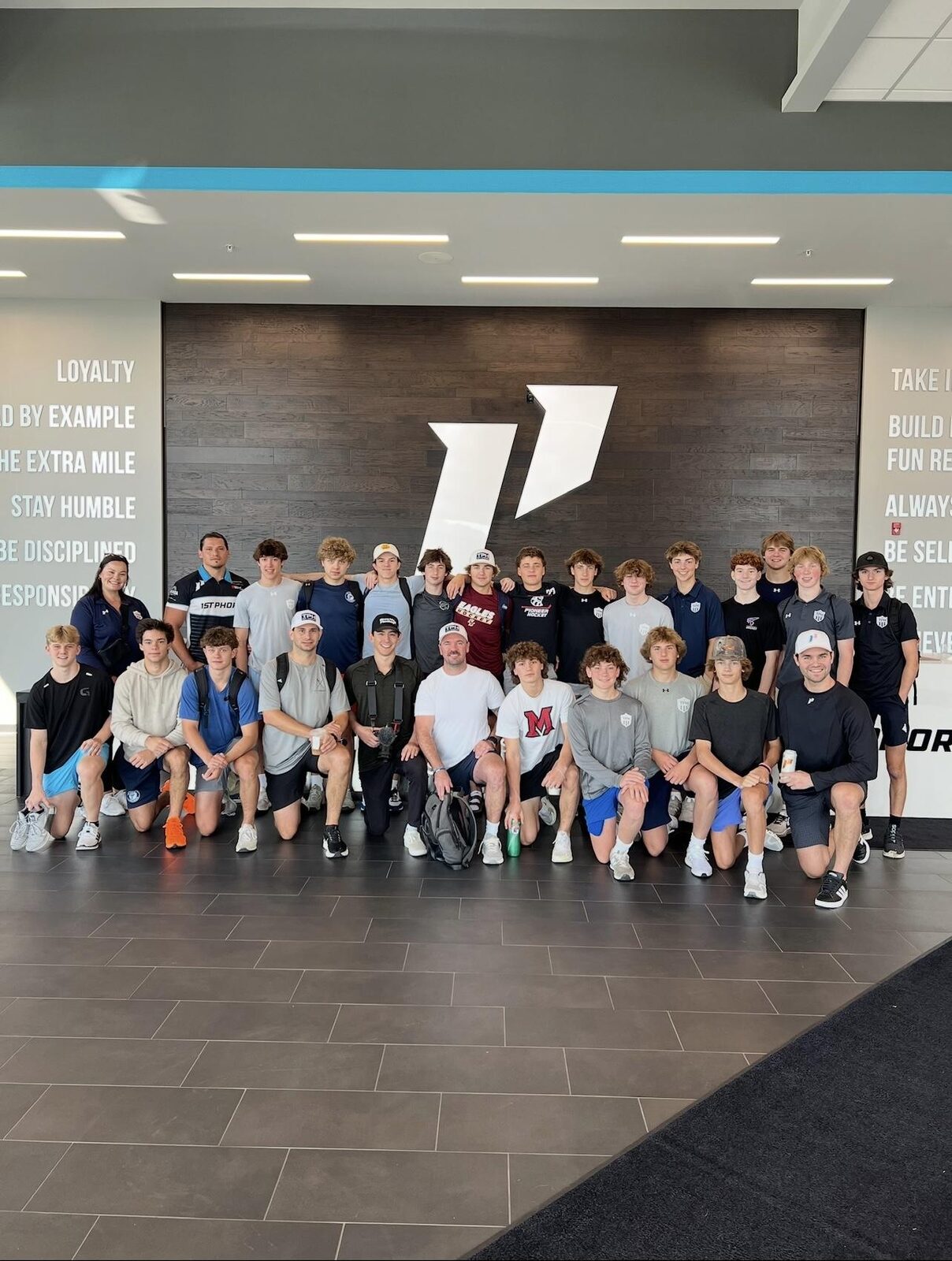 Group photo in the Performance Training Center