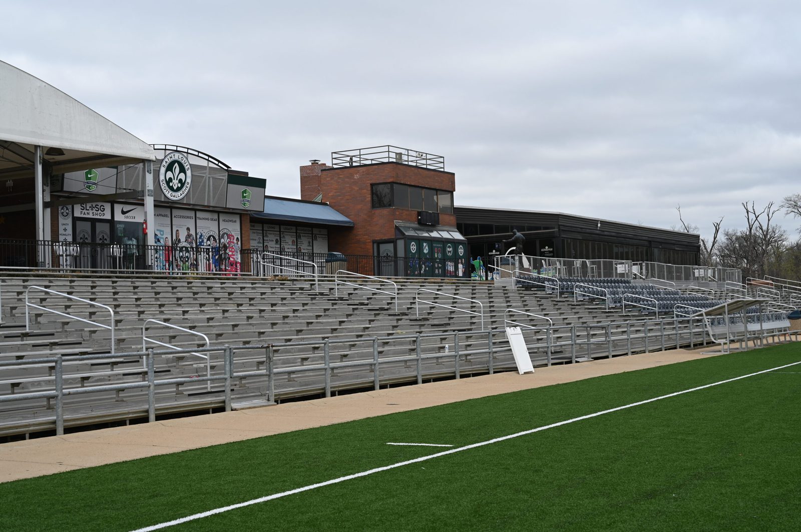 The stadium field at World Wide Technology Soccer Park